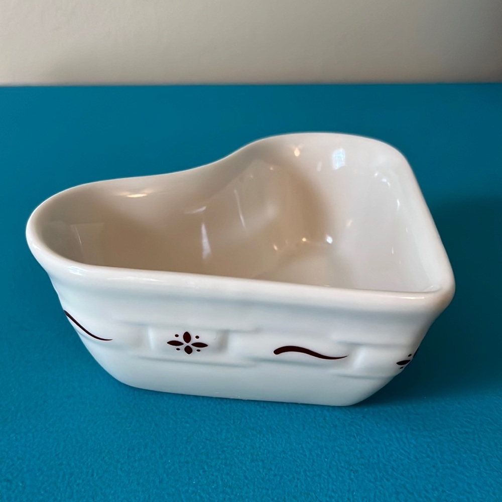 Longaberger heart dish